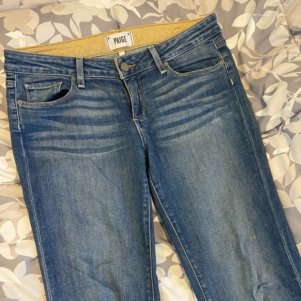 PAIGE Loose-Fit, Low-Rise, Skinny Jeans